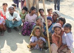 Rohingya Muslim refugees seeking shelter in vast numbers across borders.