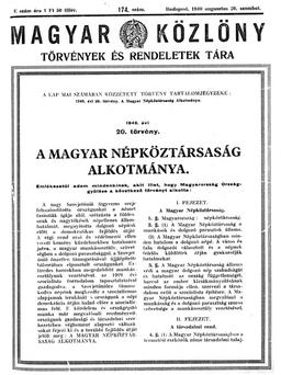 New Constitution Reflects Socialist Principles