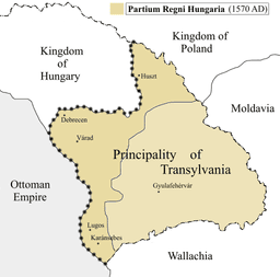 Formation of Principality with Treaty of Speyer by King John Sigismund Zápolyai and Emperor Maximilian II.