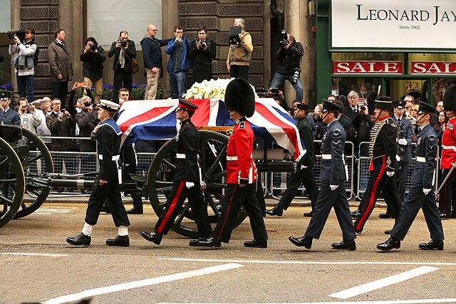 Moment image for Margaret Thatcher passed away at the age of 87