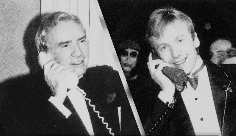 Moment image for UK’s first-ever mobile phone call