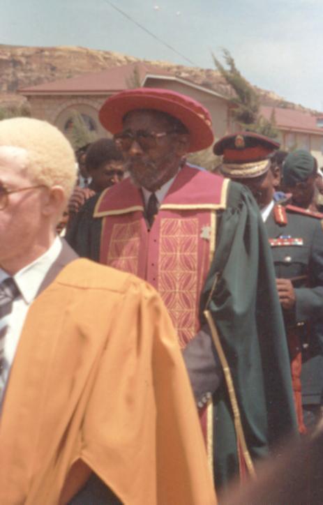 Moment image for King Moshoeshoe II of Lesotho passed away
