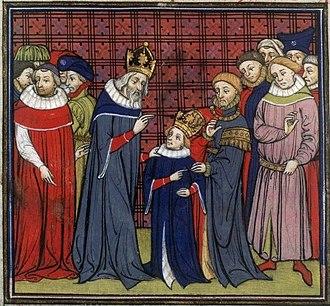 Moment image for Charlemagne names his son Louis the Pious co-emperor, solidifying succession in the Frankish Kingdom.