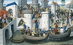 Fourth Crusade's sack of Zara sparks conflicts among Italian republics.