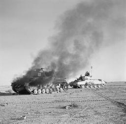 Italian forces face defeat in North Africa by British forces at Beda Fomm battle.