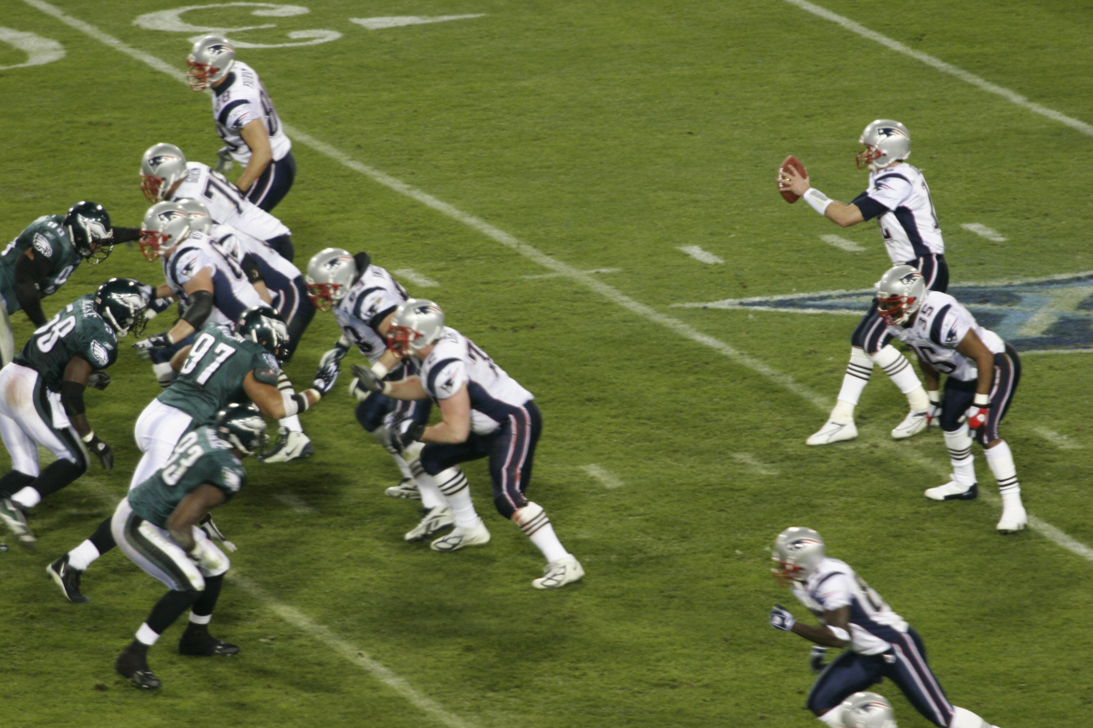 Moment image for Super Bowl XXXIX: New England Patriots defeated Philadelphia Eagles 24–21 at Alltel Stadium in Jacksonville, Florida.