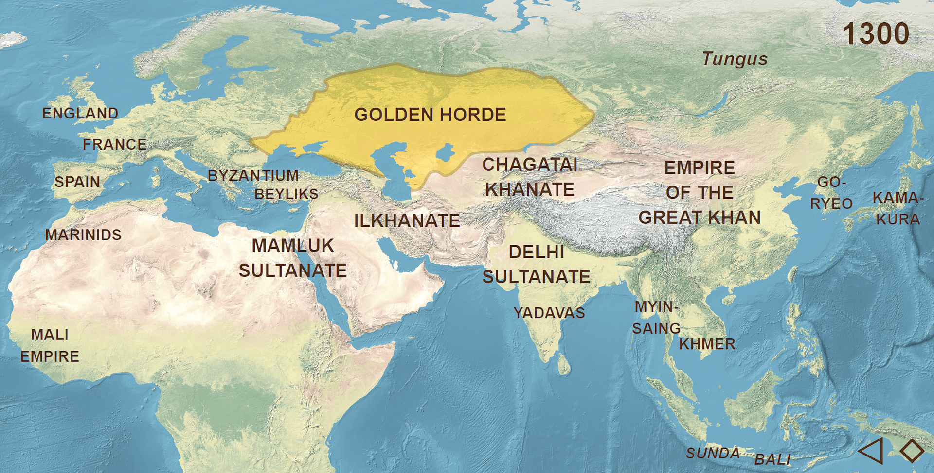 Moment image for Kazakhstan came under the control of the Golden Horde