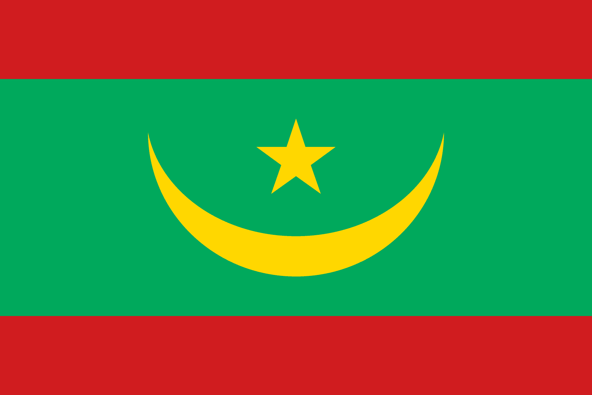 Moment image for ational flag of Mauritania underwent a significant change