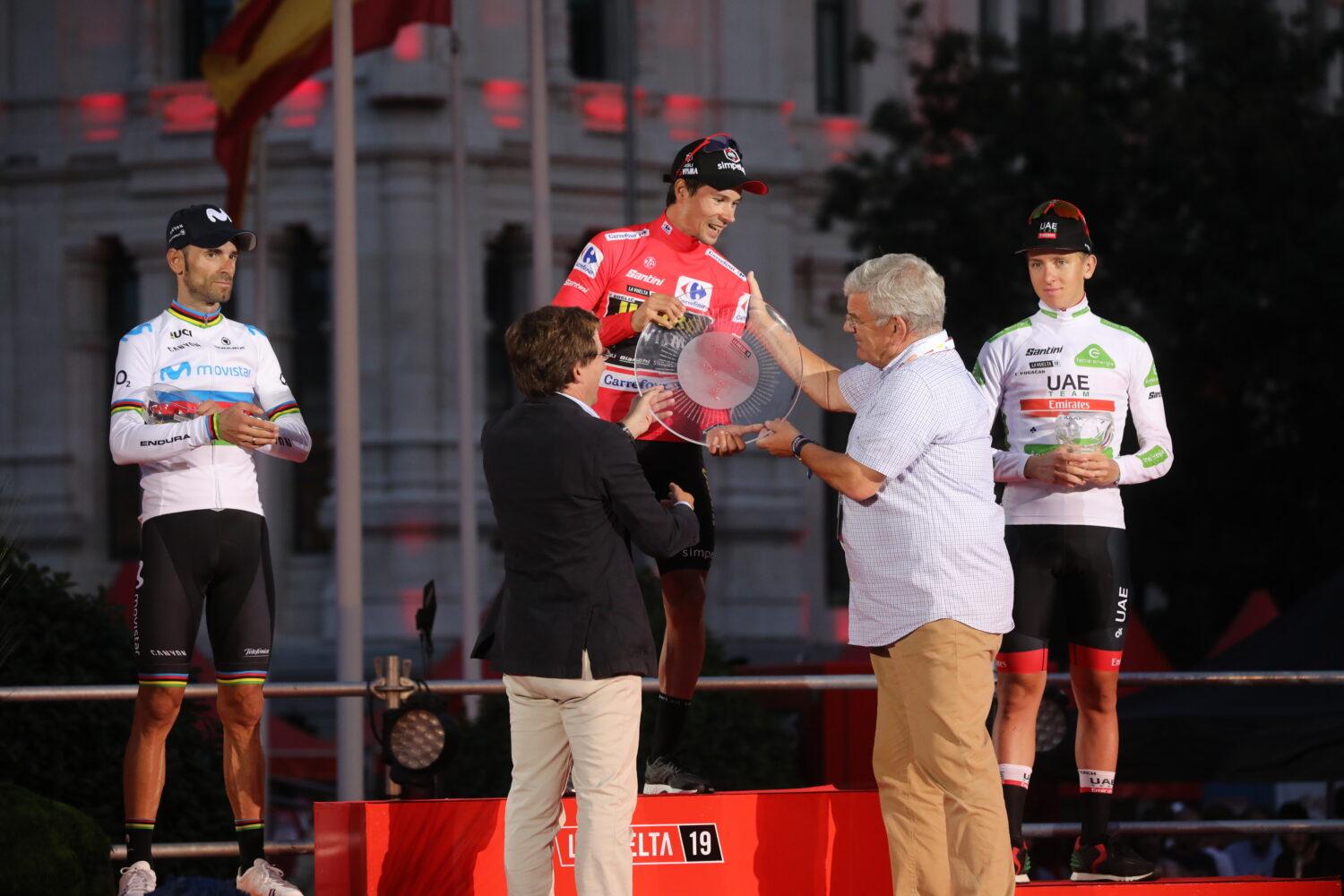 Moment image for Primož Roglič: The First Slovenian to Achieve Grand Tour Victory at the 2019 Vuelta