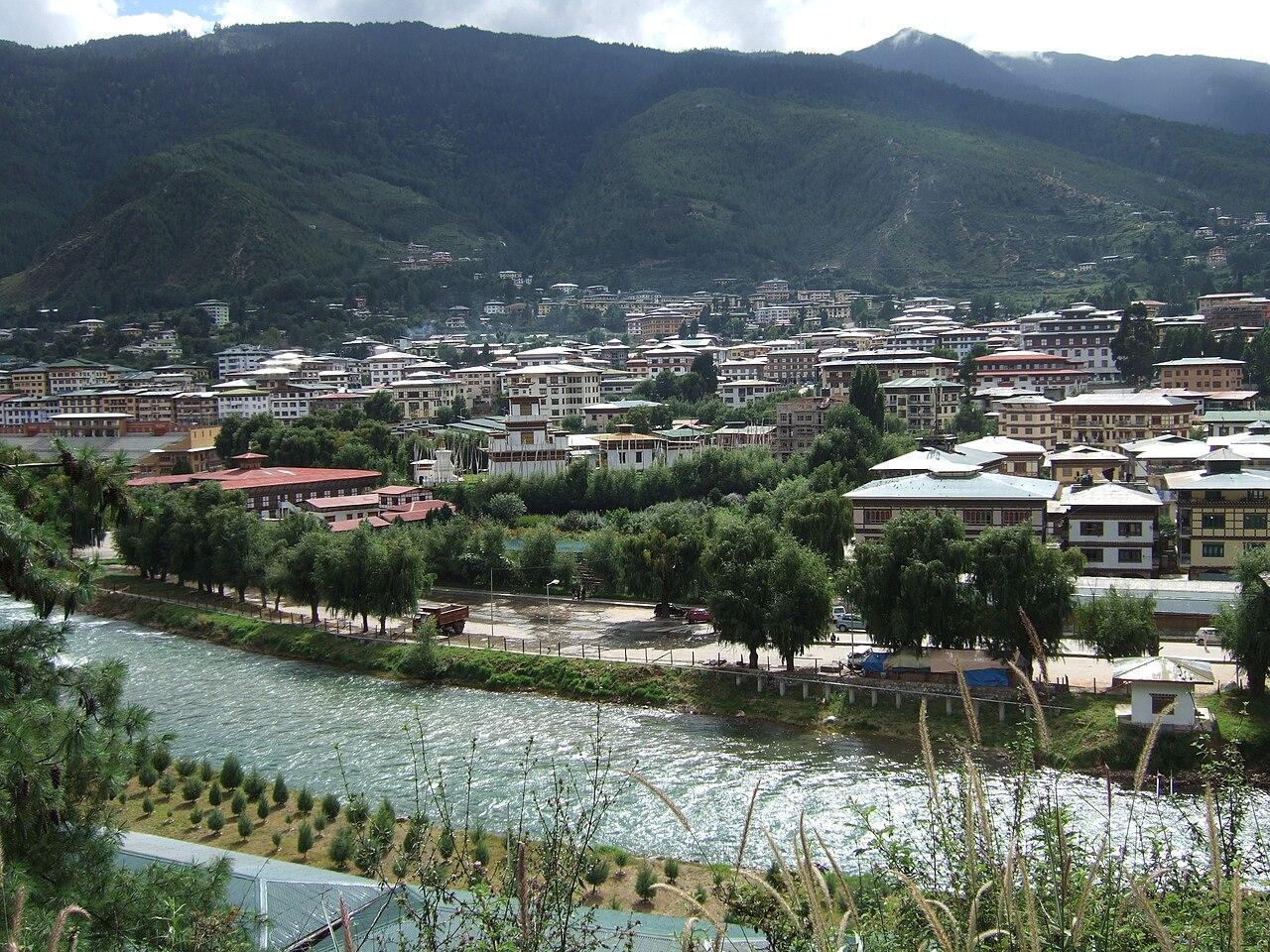 Moment image for Thimphu in became the capital city of Bhutan.