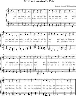 "Advance Australia Fair" is proclaimed as Australia's official national anthem.