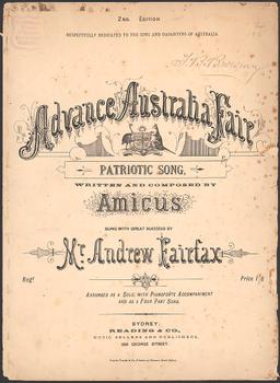 "Advance Australia Fair" is recognized as Australia's national song, but not as the national anthem.