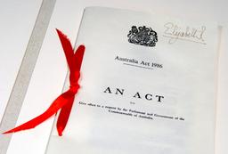 Australia Act abolishes UK's legal authority, solidifying Australian autonomy.