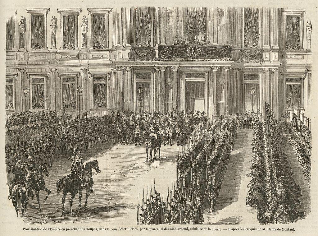Moment image for Establishment of Second French Empire with Napoleon III as Emperor after coup d'état.