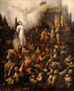 Execution of Joan of Arc: Burning at the Stake in Rouen.