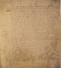 Edict granting Huguenots rights, ending Wars of Religion