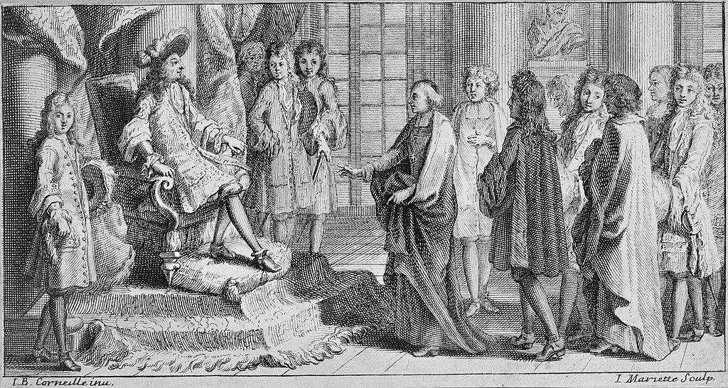 Moment image for Establishment of the Académie Française by Cardinal Richelieu to regulate the French language and literature