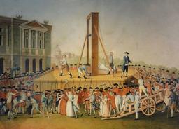 Execution of Marie Antoinette by Guillotine