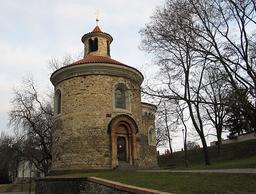 Construction of St. Martin Rotunda in Prague
