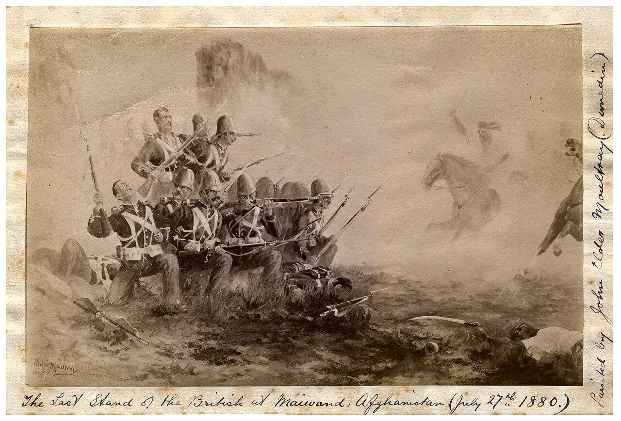 Moment image for British troops defeated in Battle of Maiwand during Second Anglo-Afghan War by Afghan forces.