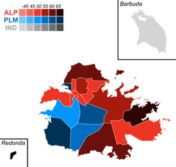 ALP victory under the leadership of  Vere Bird