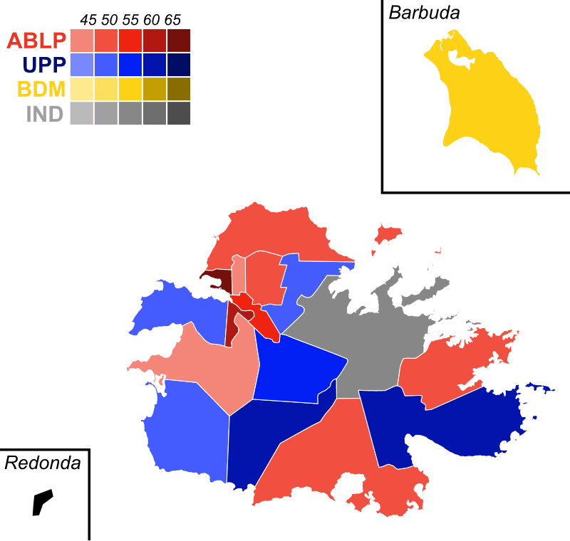 Moment image for ABLP retains power in Antigua and Barbuda; reduced majority prompts calls for reflection.