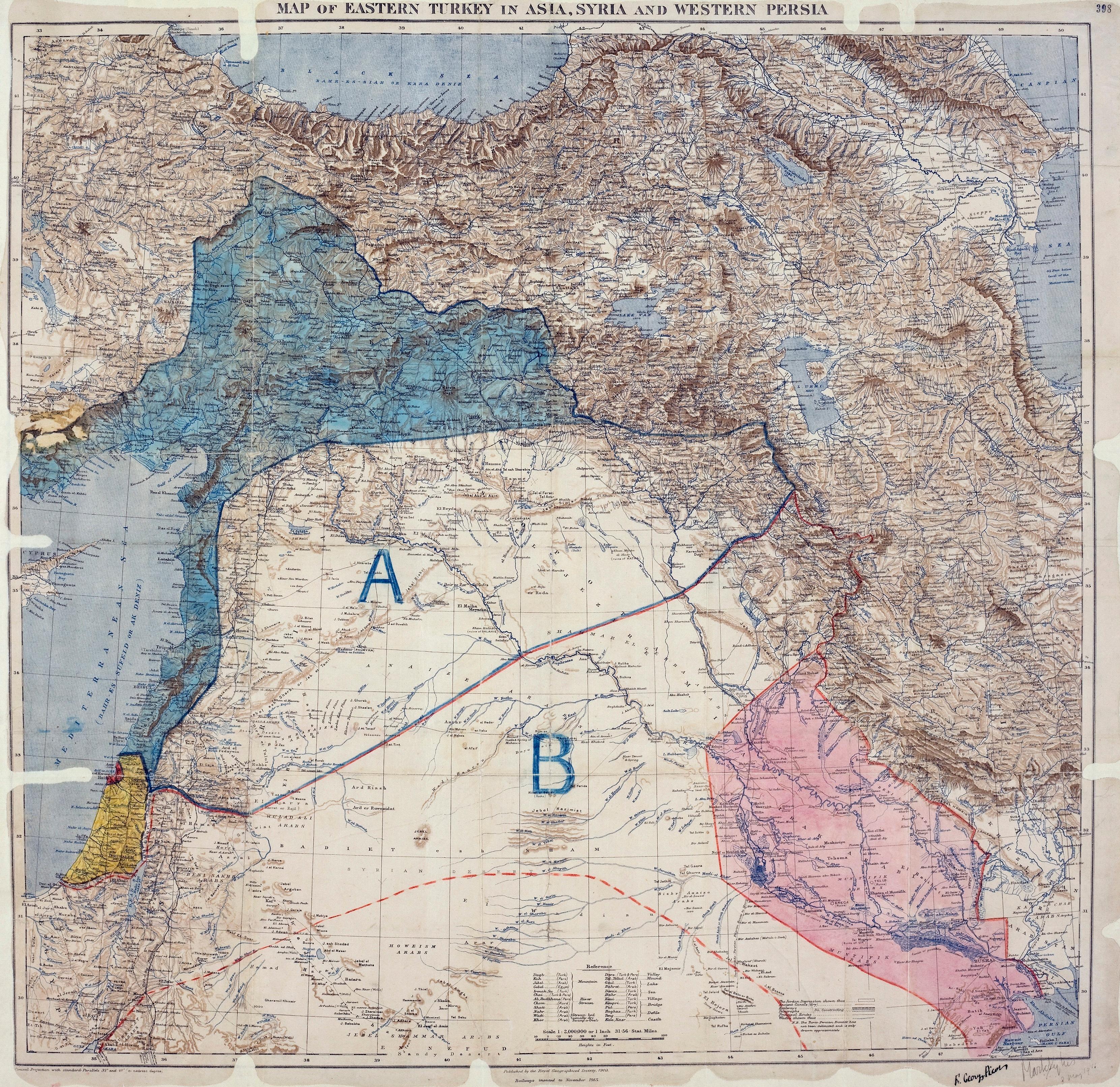 Moment image for Sykes-Picot Agreement: Dividing Ottoman Empire in WWI shaped Middle East's future conflicts.
