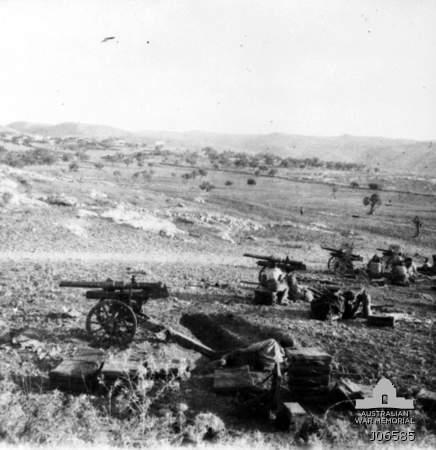 Moment image for Battle of Mughar Ridge: British forces defeat Ottomans in WWI Palestine offensive.