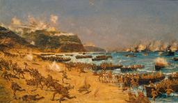 Gallipoli Campaign: Allied forces face Ottoman resistance in failed bid for strategic victory.