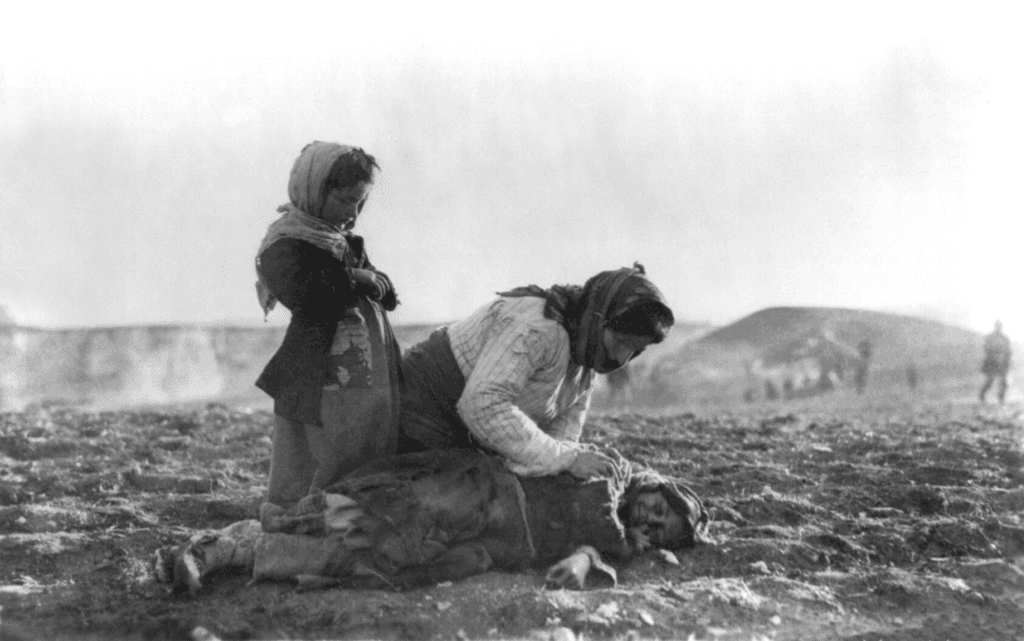 Moment image for The Armenian Genocide continued across the Ottoman Empire, with deportations and massacres contributing to widespread loss of life among Armenian populations.