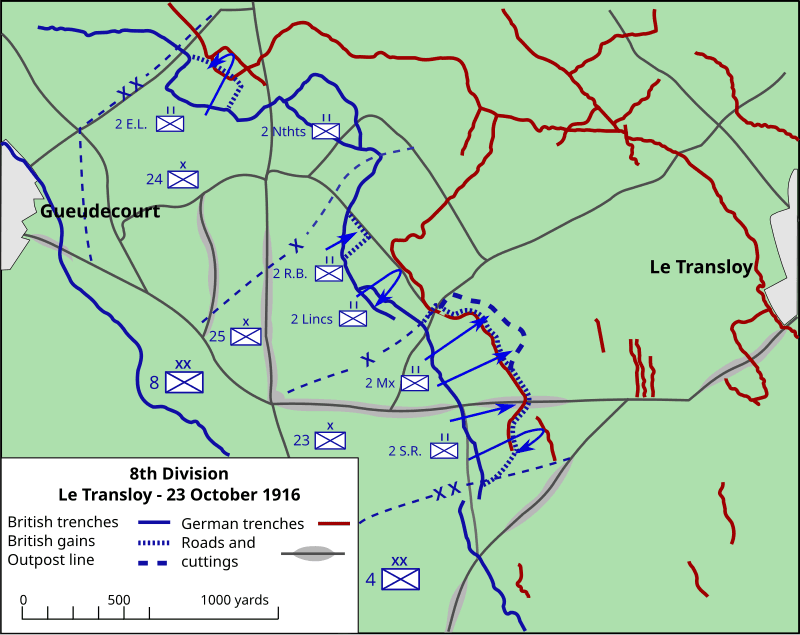 Moment image for Battle of Le Transloy: Limited gains, heavy casualties in Battle of the Somme.
