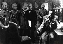 Russian Revolution: Tsar Nicholas II abdicates, Provisional Government forms amidst internal strife.