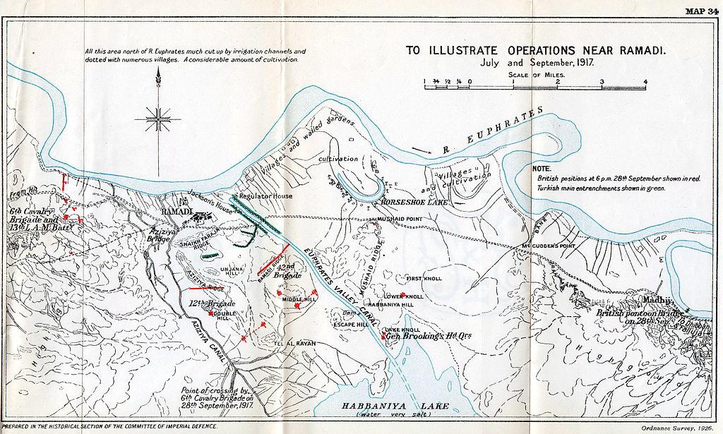 Moment image for Capture of Ramadi: British forces defeat Ottomans, secure strategic town in Mesopotamia.