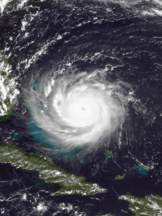 Moment image for Hurricane Andrew made a significant impact on the Bahamas