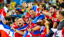 Costa Rica national football team reached the quarter-finals in FIFA World Cup