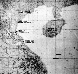 US bombing of North Vietnam in retaliation to alleged Gulf of Tonkin attacks.