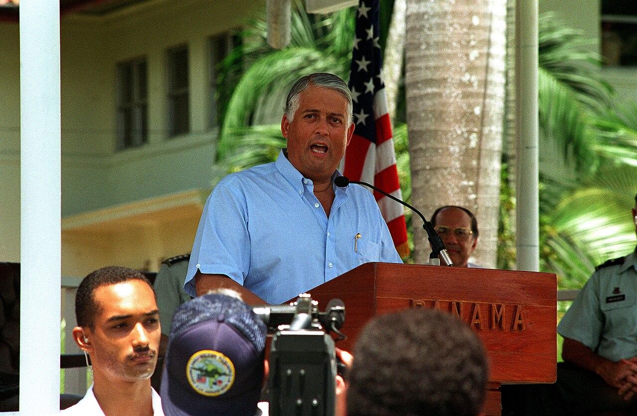 Moment image for Ernesto Pérez Balladares: Panama's Democratic Revolutionary Party leader with 5 years in office.