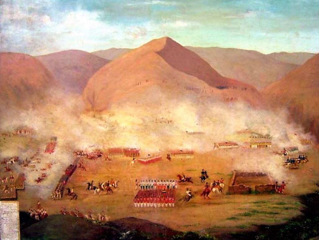 Moment image for End of Spanish rule in South America achieved through Battle of Ayacucho.