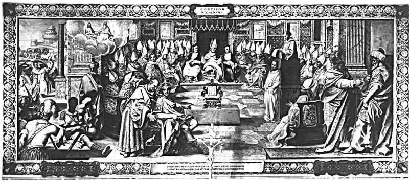 Moment image for Establishment of Nicene Creed and resolution of Arian controversy through First Council of Nicaea.