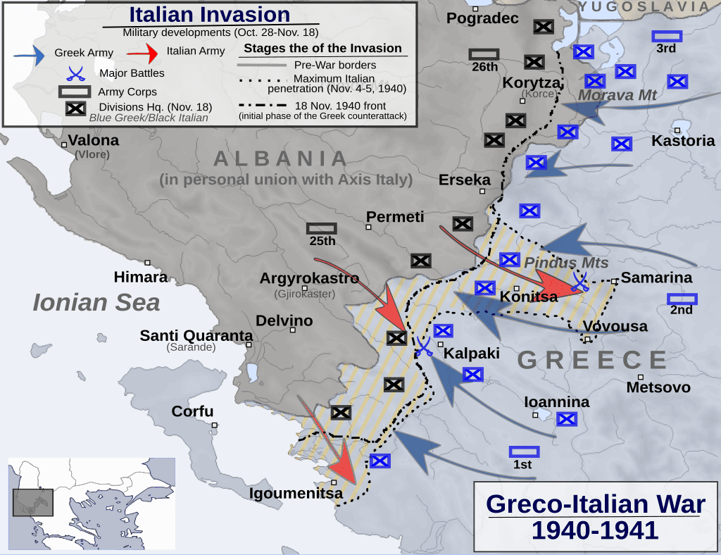 Moment image for Italian Invasion Sparks Greco-Italian War, Shifts WW2 Dynamics
