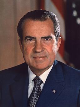 Richard Nixon,  37th President of the United States.
