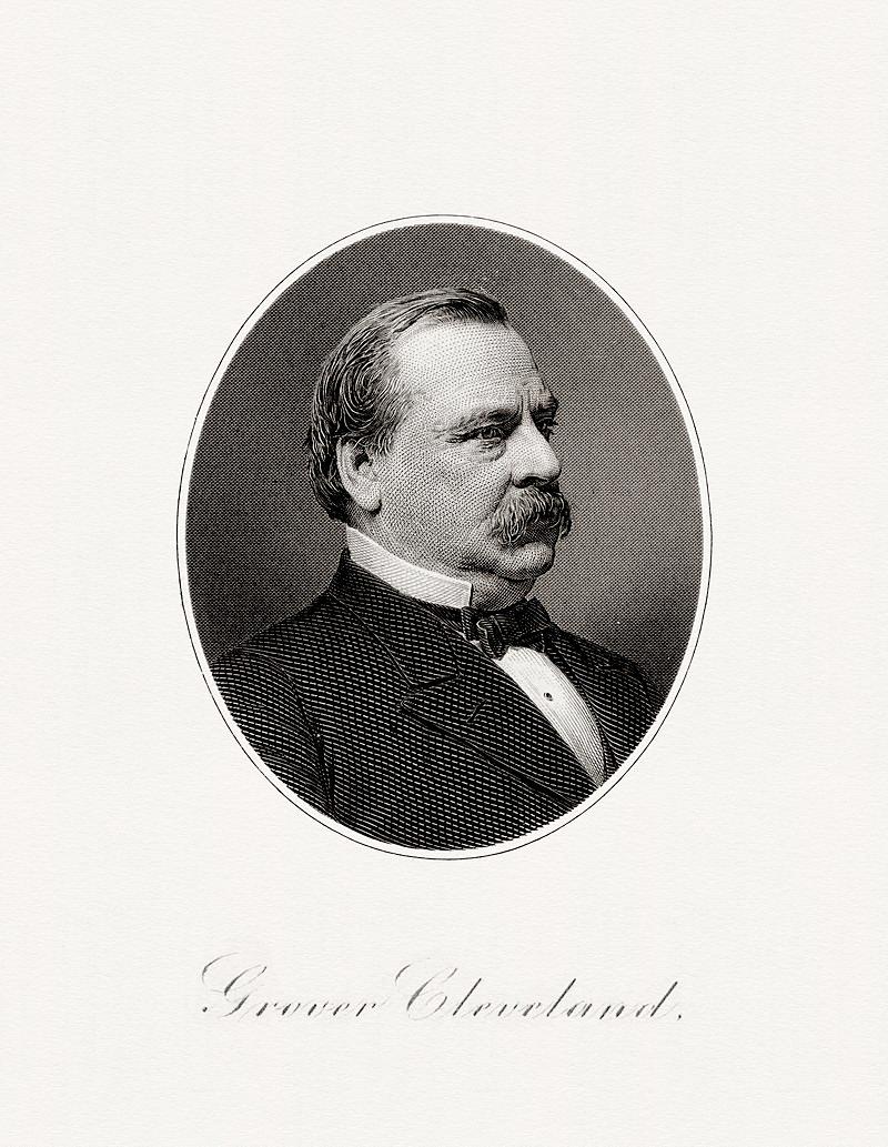 Moment image for Grover Cleveland's return to presidency for a non-consecutive second term.