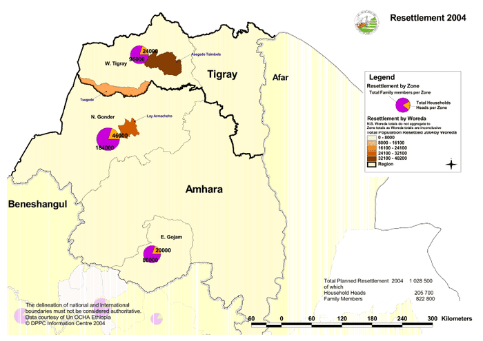 Moment image for Large-scale resettlement program relocates millions from drought-affected, highland areas to new locations.