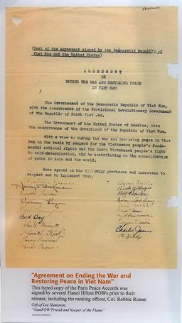 Vietnam War and the Paris Peace Accords