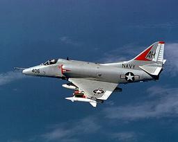 US Navy A-4 Skyhawk Bombing Run