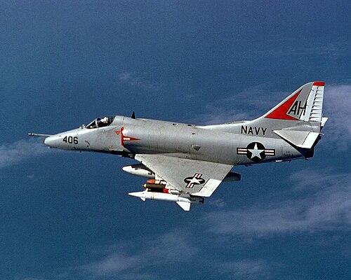 Moment image for US Navy A-4 Skyhawk Bombing Run