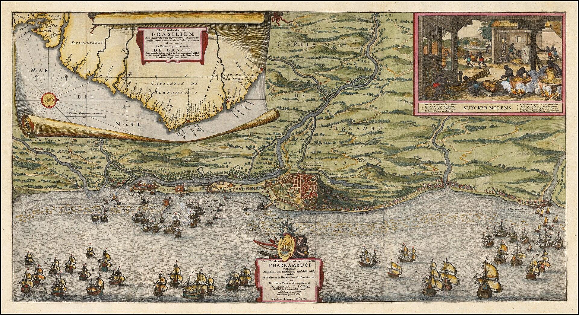 Moment image for Dutch West India Company invades Portuguese colony Bahia in Brazil