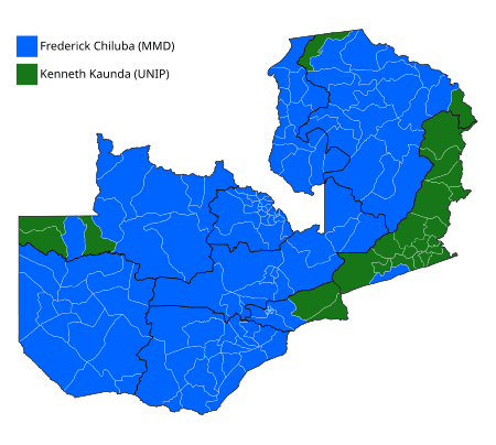 Moment image for Frederick Chiluba Wins Election with MMD Majority