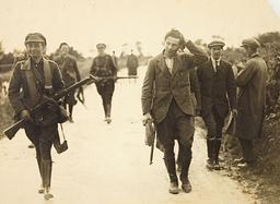 Free State troops emerge victorious against anti-treaty forces in Irish Civil War conflict.