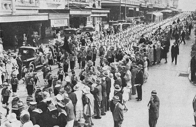 Moment image for Inaugural parade in Dublin marks St. Patrick's Day celebration with historic significance.